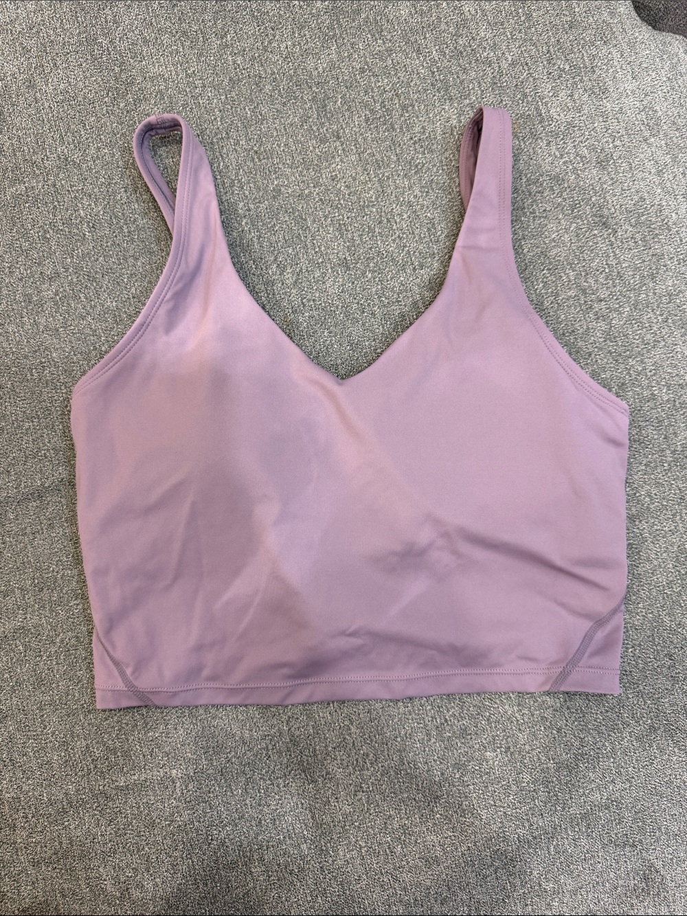 Amazon Lavender V-Neck Sports Bralette